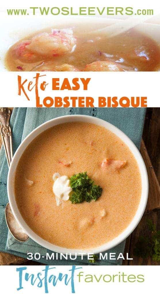 Easy Low Carb Lobster Bisque Two Sleevers