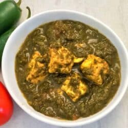 If you ever thought making Indian Palak Paneer or Spinach with Paneer was complicated, here's the recipe that will convince you otherwise. Delicious, nutritious, full-flavored, and super easy to make.