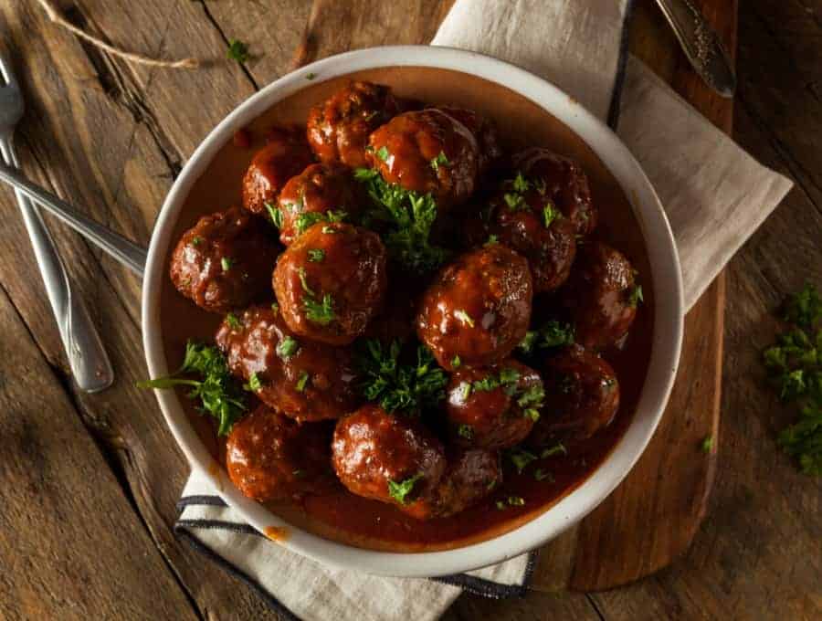 Slow Cooker Cranberry Meatballs 
