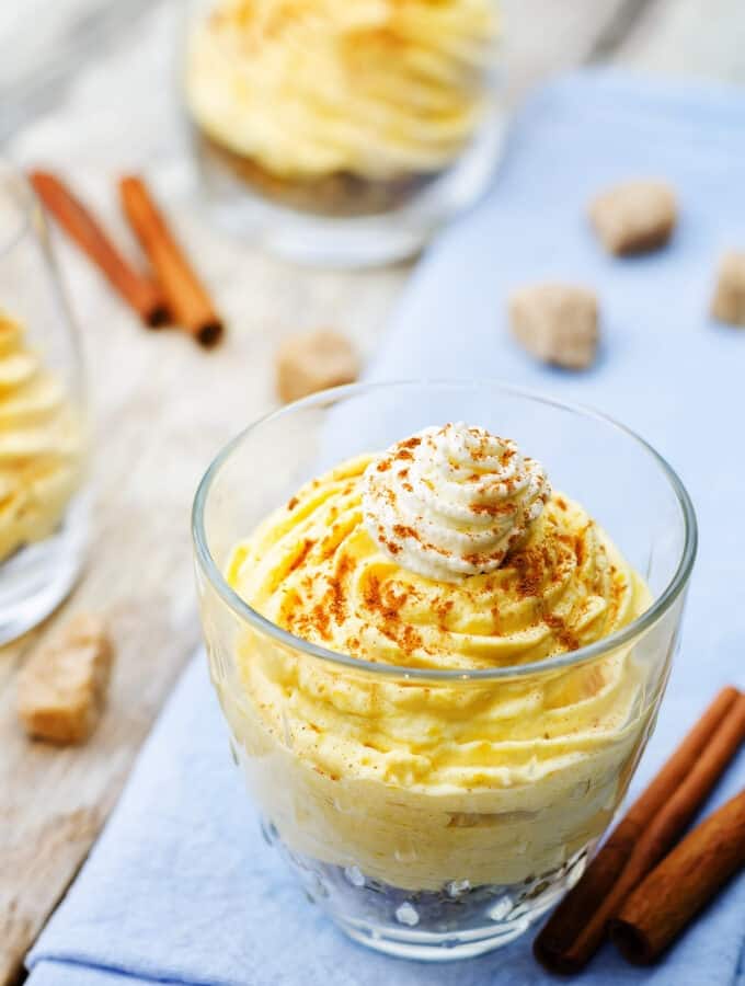 High protein pumpkin mousse