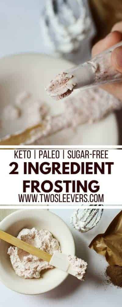 Two Ingredient Sugar-Free Icing  Perfect for cakes!