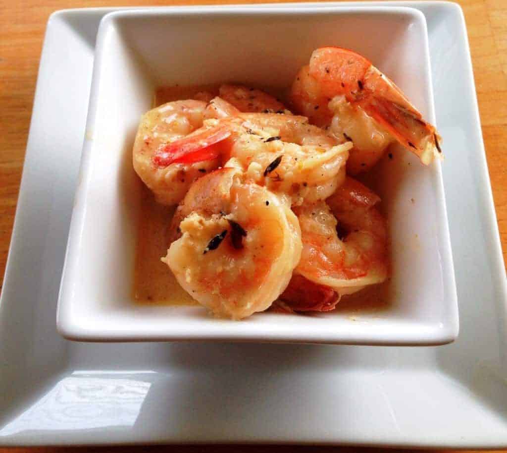 Spicy creamy shrimp