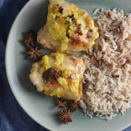 Baked Chicken Thighs | Indian Baked Chicken Thigh Recipe - TwoSleevers