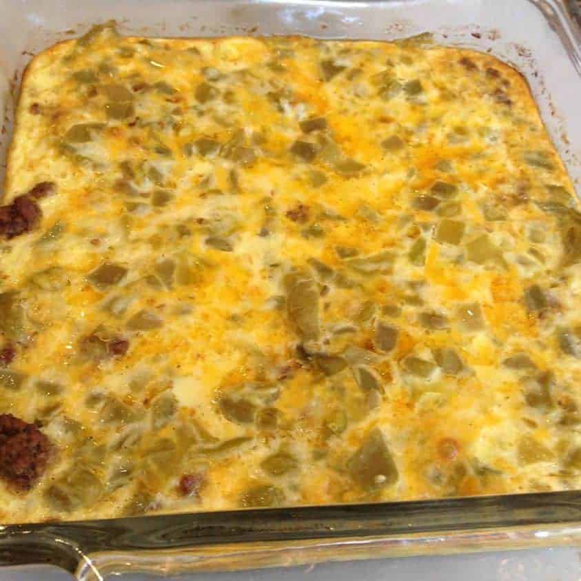 Keto Low Carb Taco Chile Relleno Casserole - Two Sleevers