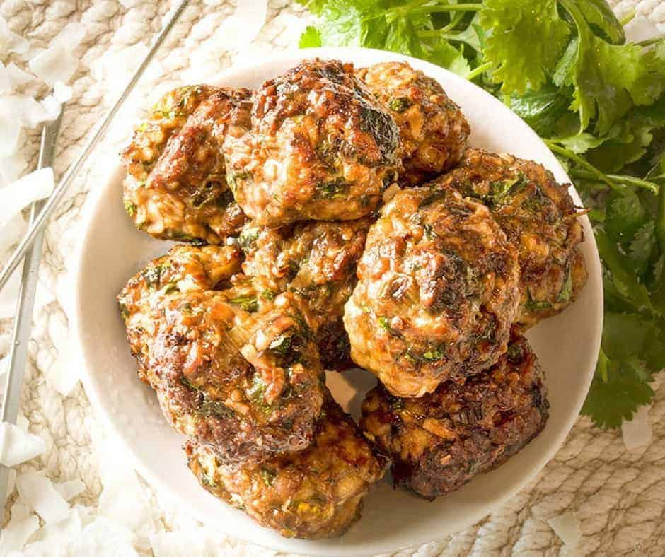 Keto Air Fryer Chicken Meatballs TwoSleevers