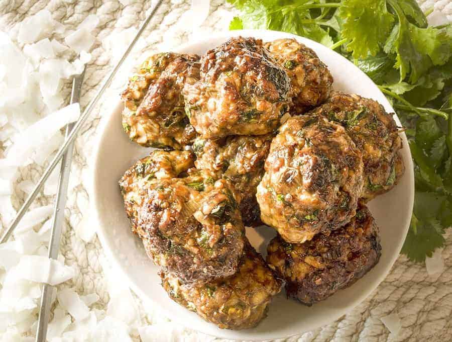 low carb chicken meatballs