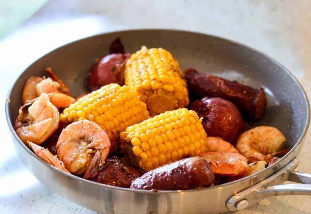 Instant Pot Low Country Boil Cajun Shrimp and Sausage TwoSleevers