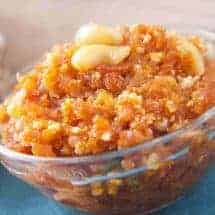 Pressure Cooker Gajjar Halwa or Instant Pot Carrot Halva is a great Indian dessert that benefits from being made in a pressure cooker. Sweet, redolent with cardamom and just delightful. Much better than the restaurant Gajjar ka Halva that is mainly sugar.