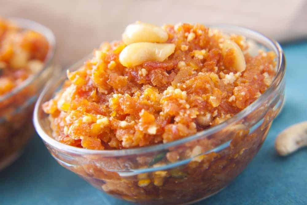 Pressure Cooker Gajjar Halwa or Instant Pot Carrot Halva is a great Indian dessert that benefits from being made in a pressure cooker. Sweet, redolent with cardamom and just delightful. Much better than the restaurant Gajjar ka Halva that is mainly sugar.