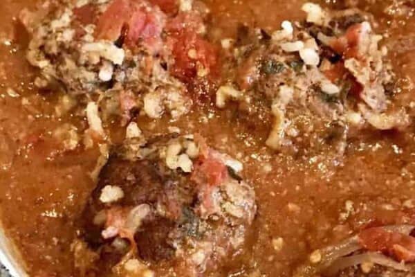 Instant Pot Meatballs | Greek Meatballs In Tomato Sauce - TwoSleevers