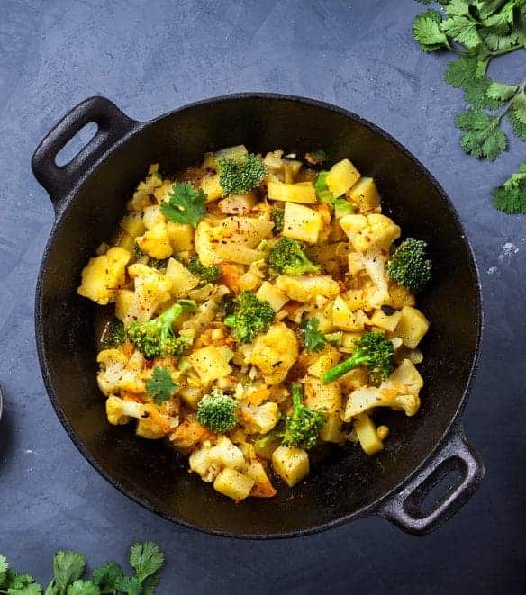 Aloo Gobi Potatoes and Cauliflower