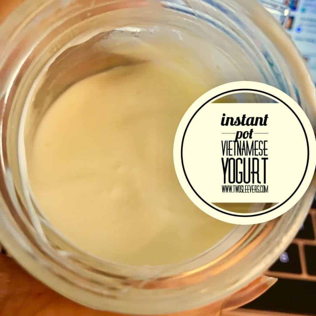 Pressure Cooker Vietnamese Yogurt Two Sleevers