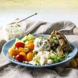 Simple but delicious Tzatziki recipe combines 5 simple ingredients to give you a sauce that's bursting with flavor, and perfect as a dip with just about everything.