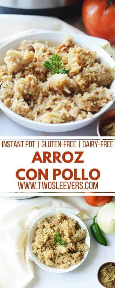 Arroz Con Pollo | Chicken and Rice | Mexican Chicken Recipe | Mexican Chicken and Rice | Mexican Dinner Recipe | Instant Pot Mexican | Instant Pot Rice | Two Sleevers #instantpotrecipe #instantpotmexican #mexicanrecipe