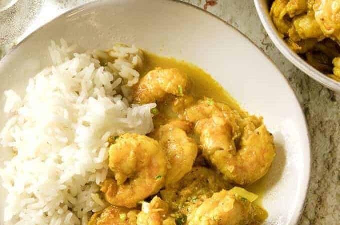 shrimp with coconut milk