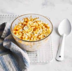 Instant Pot Low Carb Keto Cauliflower and Cheese is a creamy, delicious side dish that you can make in your pressure cooker for the ultimate low carb comfort food!