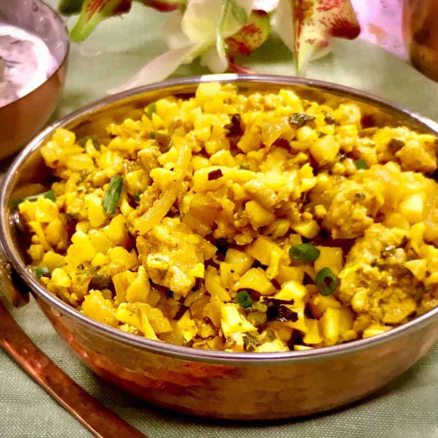 Low Carb Chicken Biryani | Caulifower Biryani Recipe