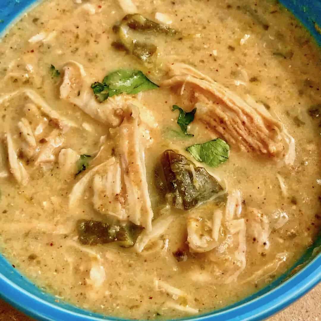 Pressure Cooker Low Carb Poblano Chicken Soup – Two Sleevers