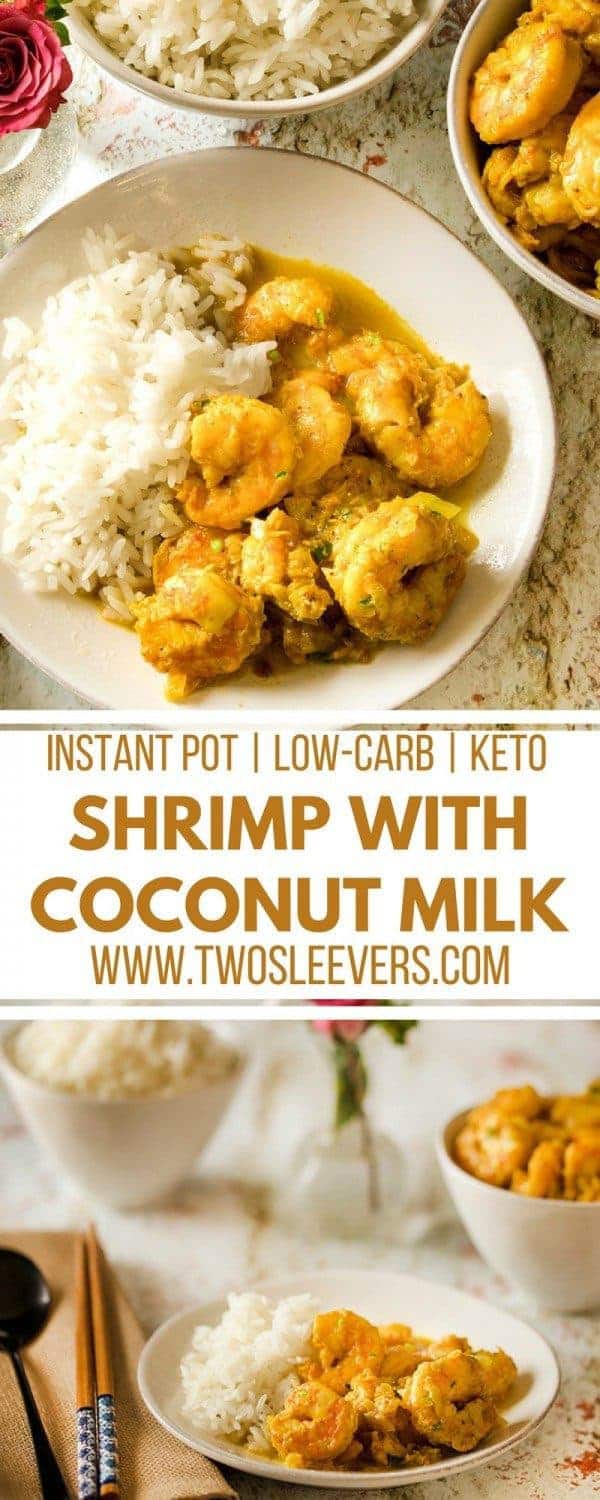 Shrimp with Coconut Milk | Easiest Ever Low Carb High Protein Shrimp