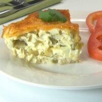 keto poblano frittata