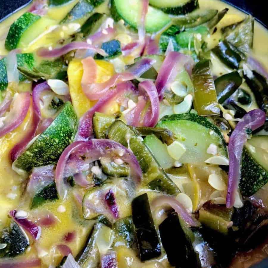 Mexican Style Poblano Zucchini