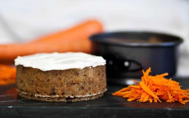 Make a Keto Gluten-Free Carrot Cake in your Instant Pot. Perfect for days you don't want to heat up your kitchen.