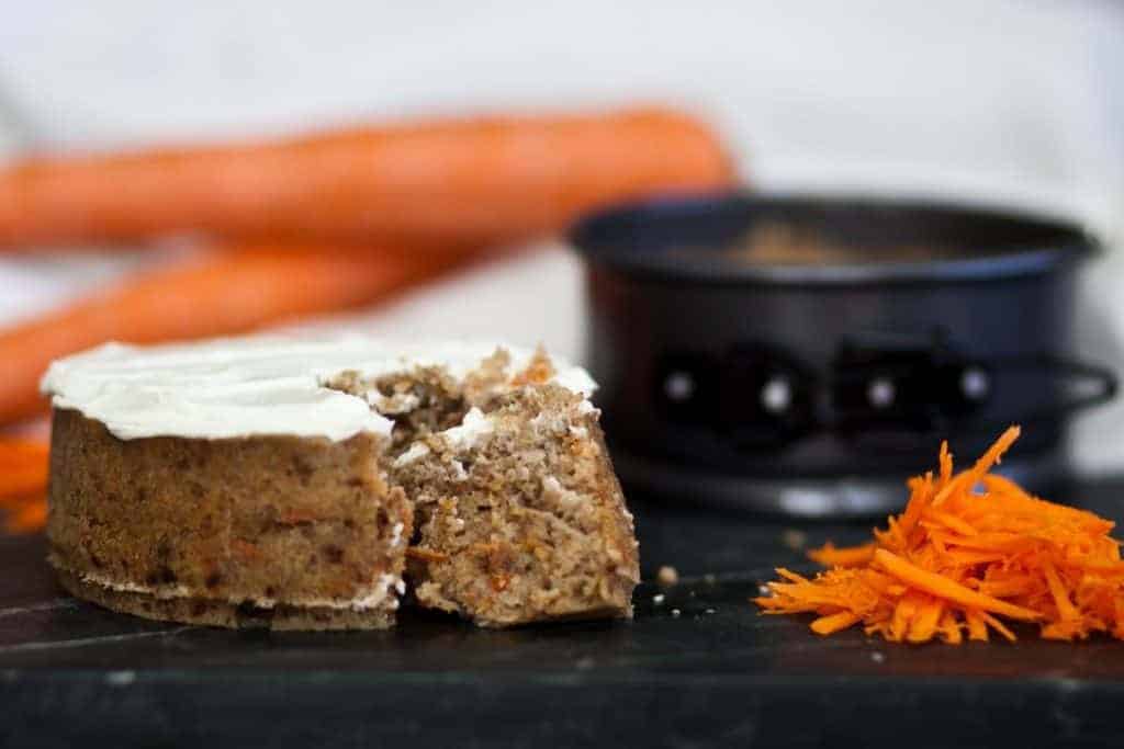 Make a Keto Gluten-Free Carrot Cake in your Instant Pot. Perfect for days you don't want to heat up your kitchen.