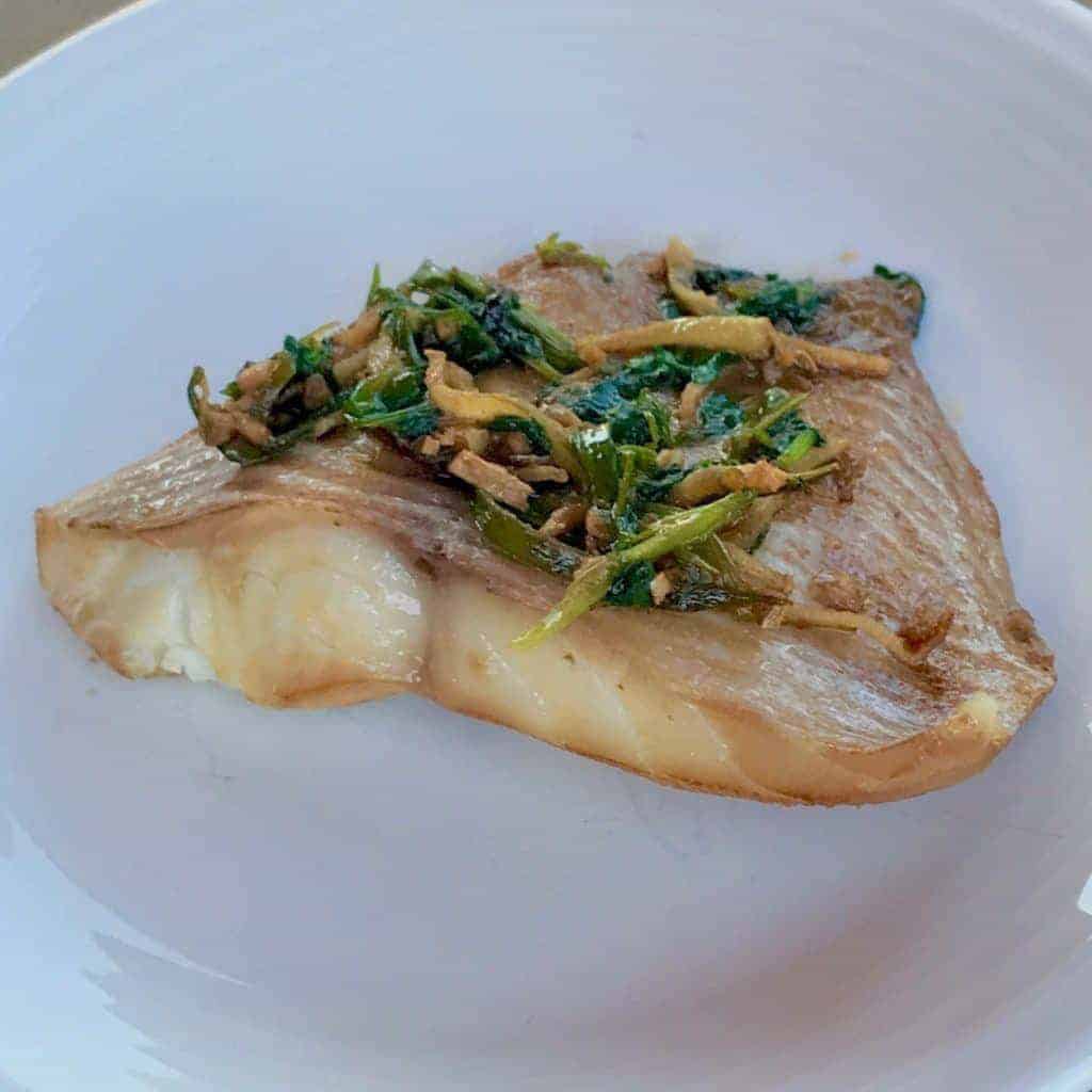 Instant Pot Chinese Style Steamed Ginger Scallion Fish Two Sleevers
