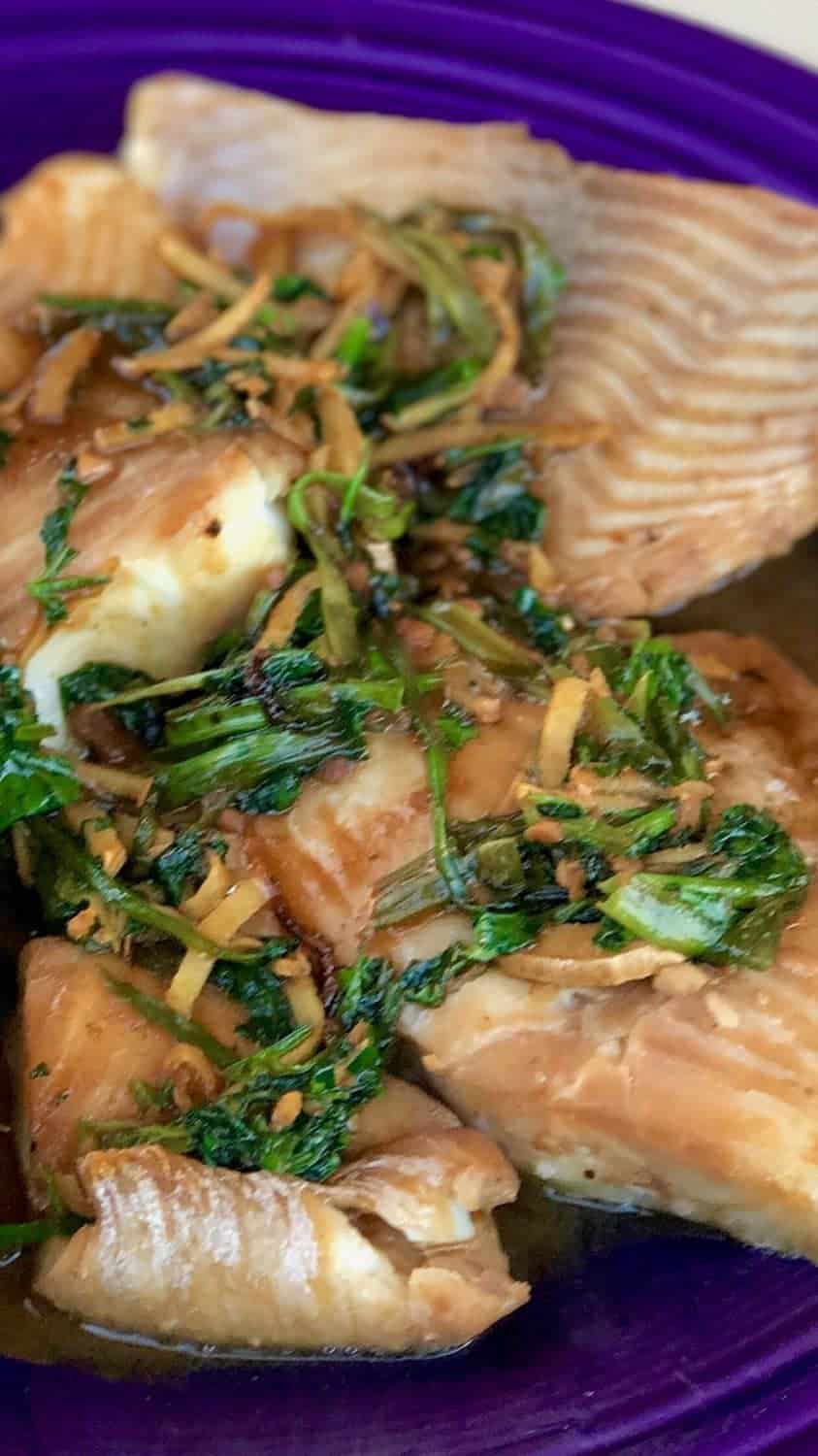 Instant Pot Chinese Style Steamed Ginger Scallion Fish – Two Sleevers