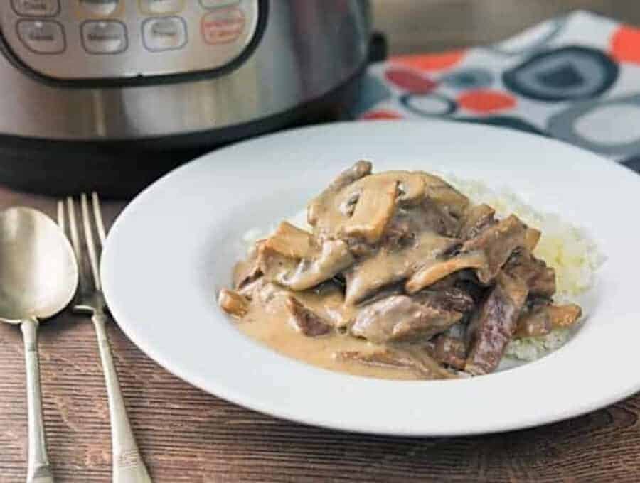 Instant Pot Beef Stroganoff