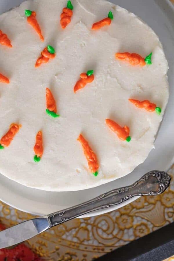 A close up of Carrot Cake.