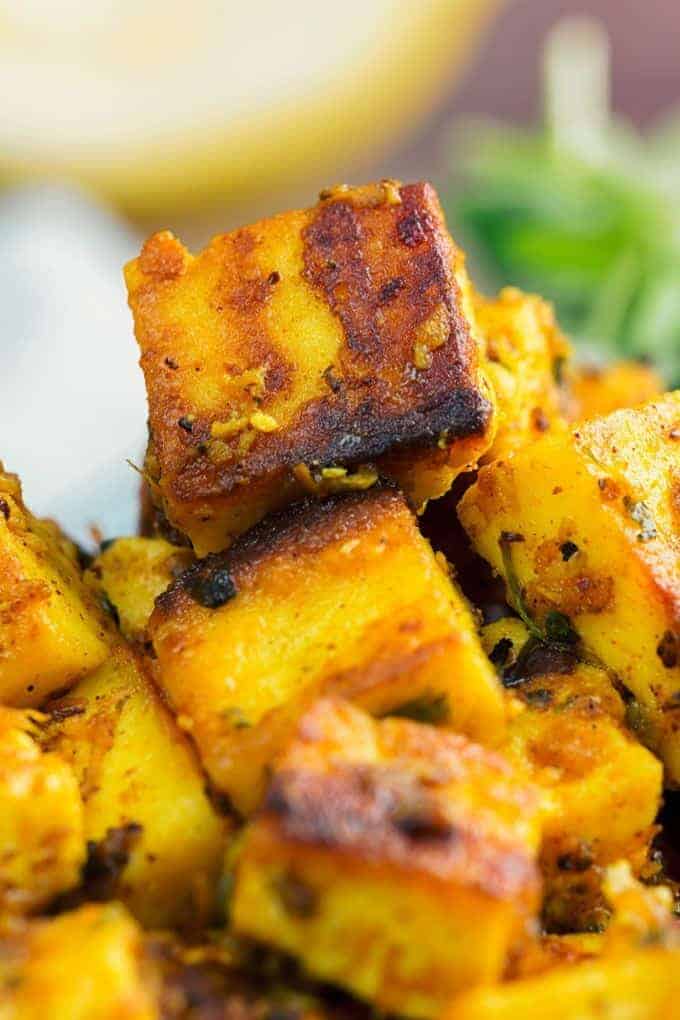Paneer Tikka Snacks Delicious Paneer Starter Vegetarian Appetizer