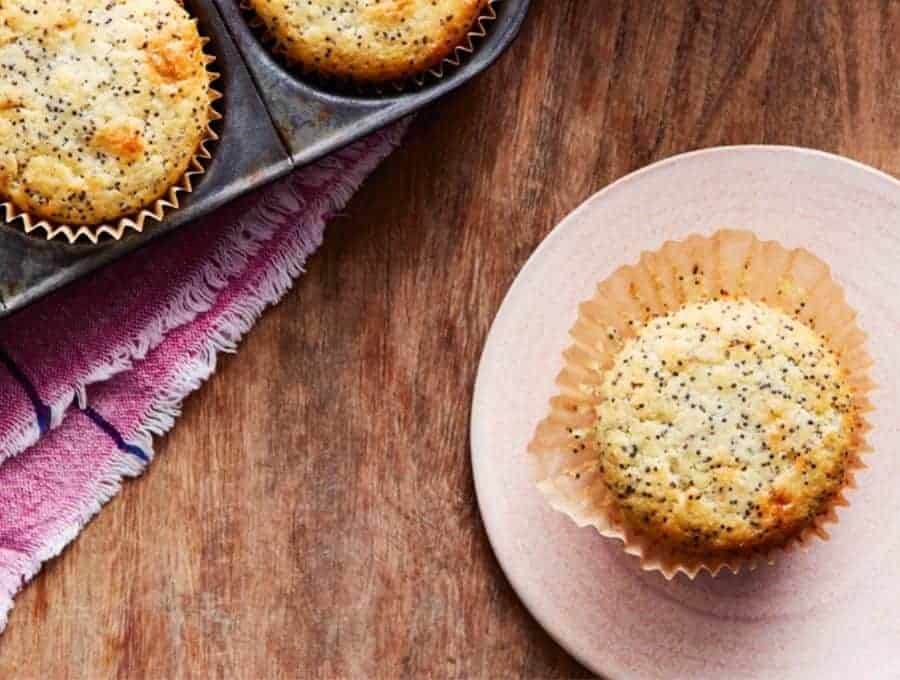 Lemon Poppy Seed Muffins with almond flour