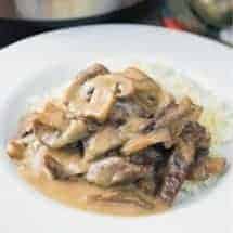 Instant Pot beef stroganoff