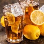 Instant Pot ICed Tea surrounded by lemons