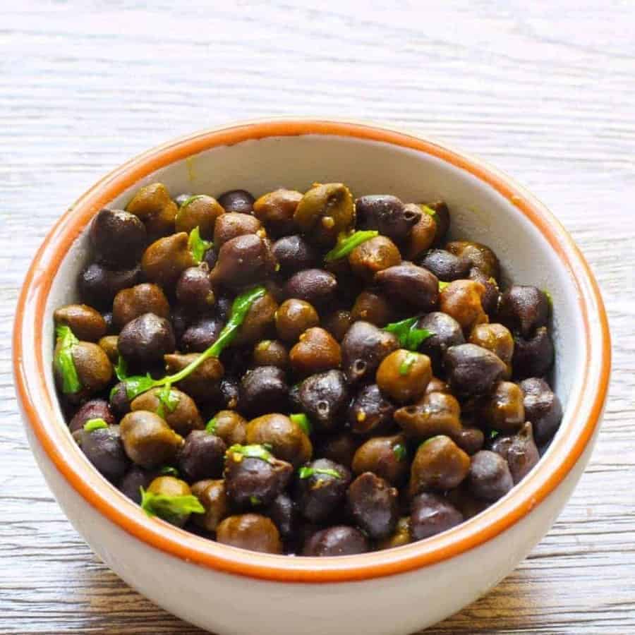 Instant Pot Kala Chana. Make a classic Indian dish in your pressure cooker to provide a healthy, nutritious, vegan snack or side dish. High fiber, low glycemic index and a great source of vegetarian protein. 