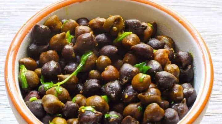 Instant Pot Kala Chana. Make a classic Indian dish in your pressure cooker to provide a healthy, nutritious, vegan snack or side dish. High fiber, low glycemic index and a great source of vegetarian protein.