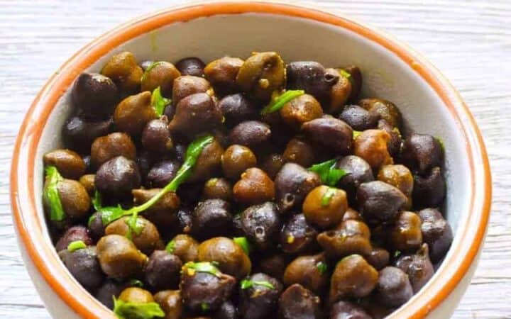 Instant Pot Kala Chana. Make a classic Indian dish in your pressure cooker to provide a healthy, nutritious, vegan snack or side dish. High fiber, low glycemic index and a great source of vegetarian protein.