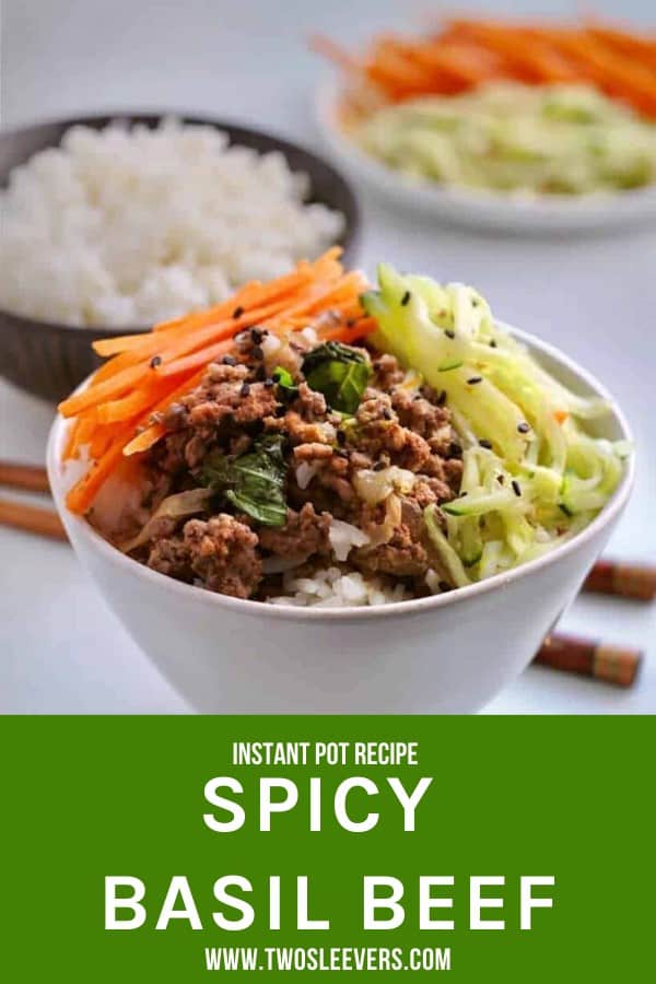 Spicy Thai Basil Beef Bowls Easy One Pot Dinner Recipe!