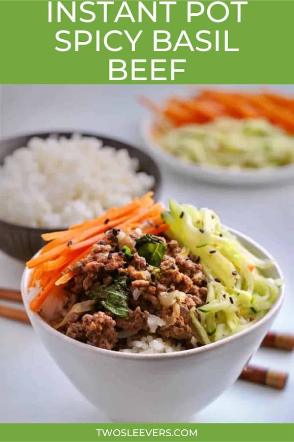 Spicy Thai Basil Beef Bowls Easy One Pot Dinner Recipe!