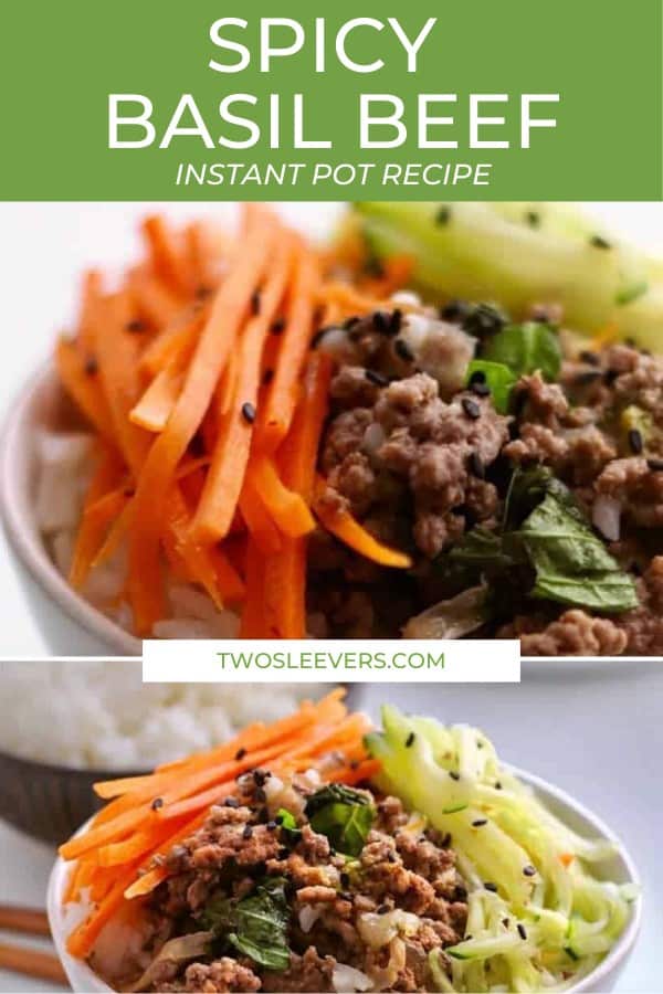 Spicy Thai Basil Beef Bowls | Easy One Pot Dinner Recipe!