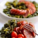 Instant Pot Sausage and Kale recipe is a wonderful, quick low carb supper that requires virtually no pre-planning. Make this in your pressure cooker for a fast but delicious meal.