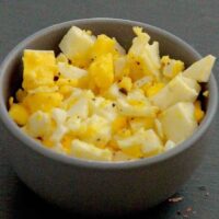 Easy way to meal prep eggs using an Instant Pot or Pressure Cooker. No peeling required!