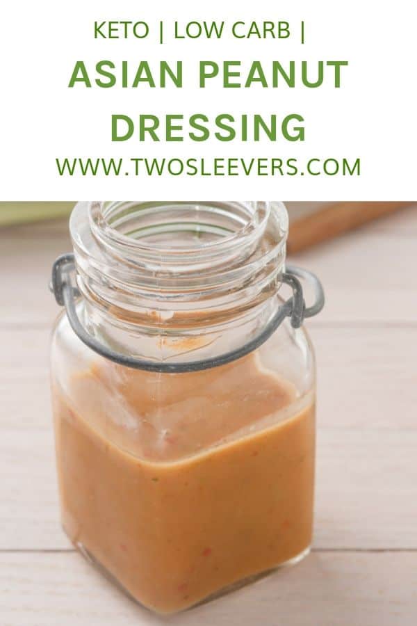 Thai Peanut Dressing Low Carb Peanut Dressing