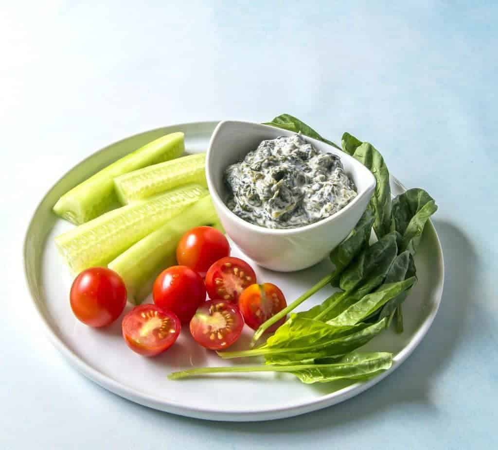 Simple, healthy and tasty Persian Yogurt Spinach dip is great with vegetables or bread. Use this base recipe to create variations with just a few additional spices or ingredients.