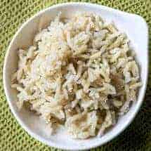 How to get perfect pressure cooker brown rice each time. No more over or undercooked rice, get perfect brown rice in your Instant Pot or Pressure Cooker.