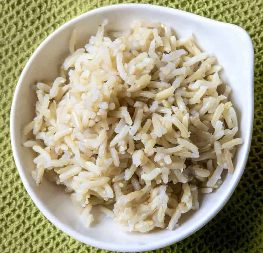 How to get perfect pressure cooker brown rice each time. No more over or undercooked rice, get perfect brown rice in your Instant Pot or Pressure Cooker.