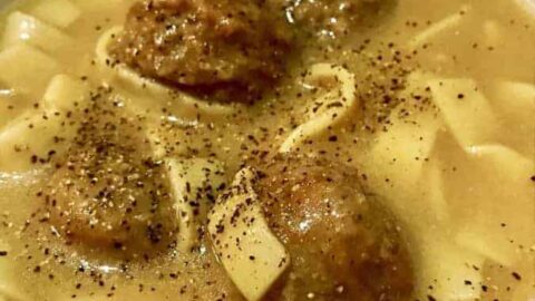 For days when you just need a quick meal, this Ikea Swedish Meatball Soup take ready-frozen Swedish meatballs and the IKEA cream sauce packet, to make a no-fuss comfort meal.