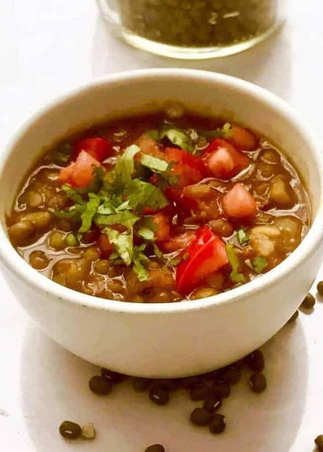 This recipe for Pressure Cooker Indian Moong Dal cooks so fast in your pressure cooker or Instant Pot, that it makes this hearty, protein-rich dal easy to make for weeknight dinners. This recipe allows you to harness the power of your pressure cooker to skip several stovetop steps, without compromising flavor. 