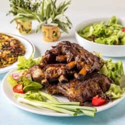 This recipe for Smokey Pressure Cooker Ribs requires two things: a pressure cooker and a smoker. Get perfectly tender, smoked ribs in under 2 hours,with minimal hands-on time. If you're a barbecue purist who doesn't like sauce on their ribs, you will love this recipe. If you're a bad pre-planner who wants last minute ribs, this one is for you.
